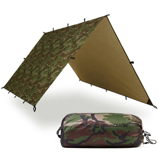 Defender Heavy-Duty Tarp Camping Tarp   AquaQuest Waterproof