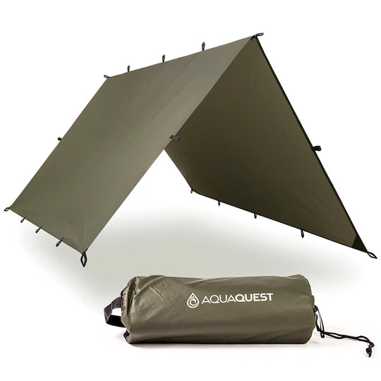 Defender Heavy-Duty Tarp Camping Tarp   AquaQuest Waterproof