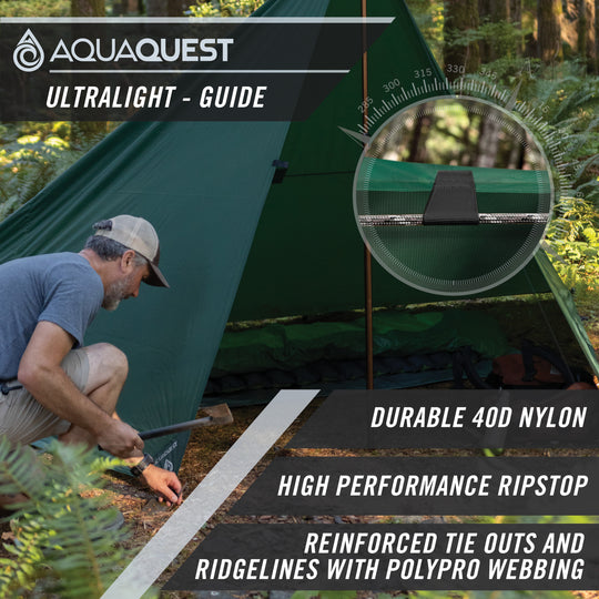 Guide Ultralight Tarp Camping Tarp AquaQuest Waterproof