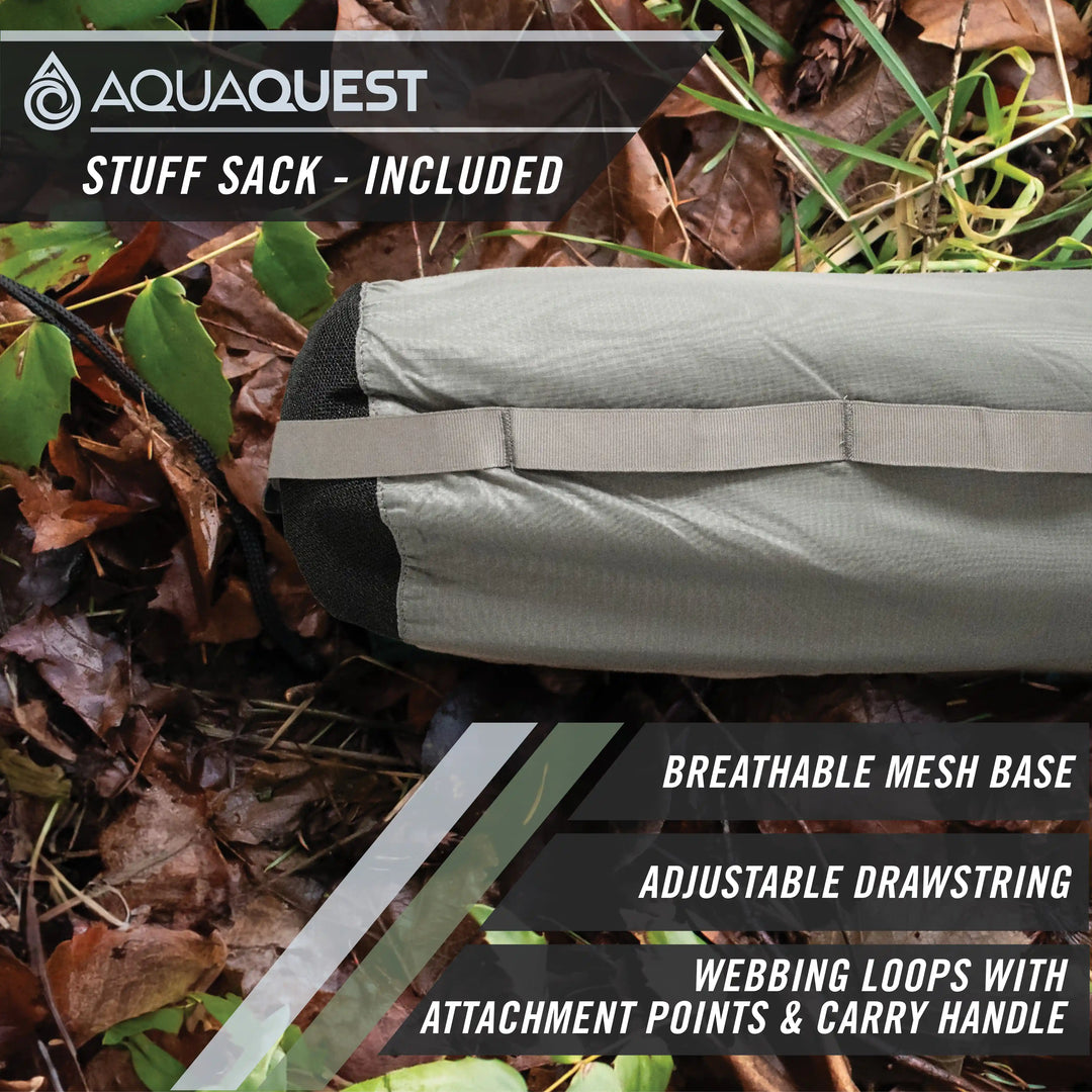 Defender Heavy-Duty Tarp Camping Tarp   AquaQuest Waterproof